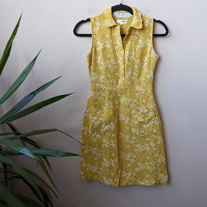 Brooklyn Industries Floral Button Front Mini Dress